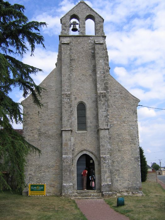 Eglise de la Folie-Herbault : Façade occidentale, vue générale