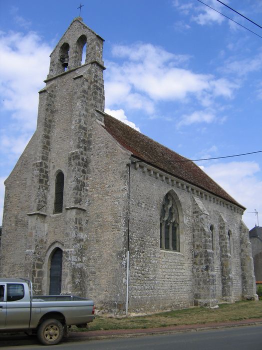 Eglise de la Folie-Herbault : Ensemble sud-ouest, vue générale