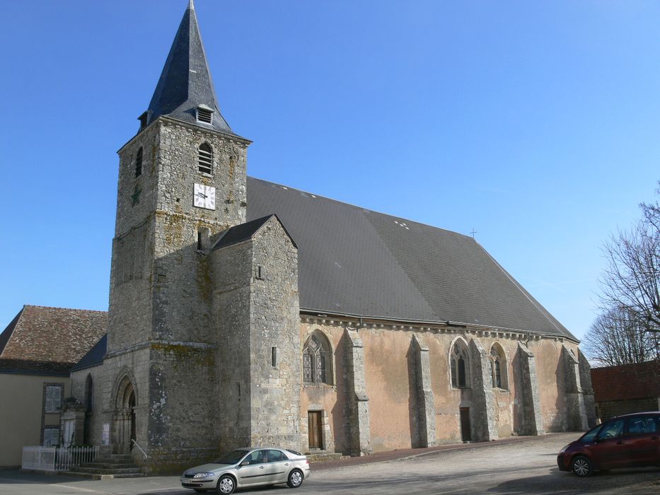 Eglise Saint-Denis : Ensemble sud-ouest, vue générale