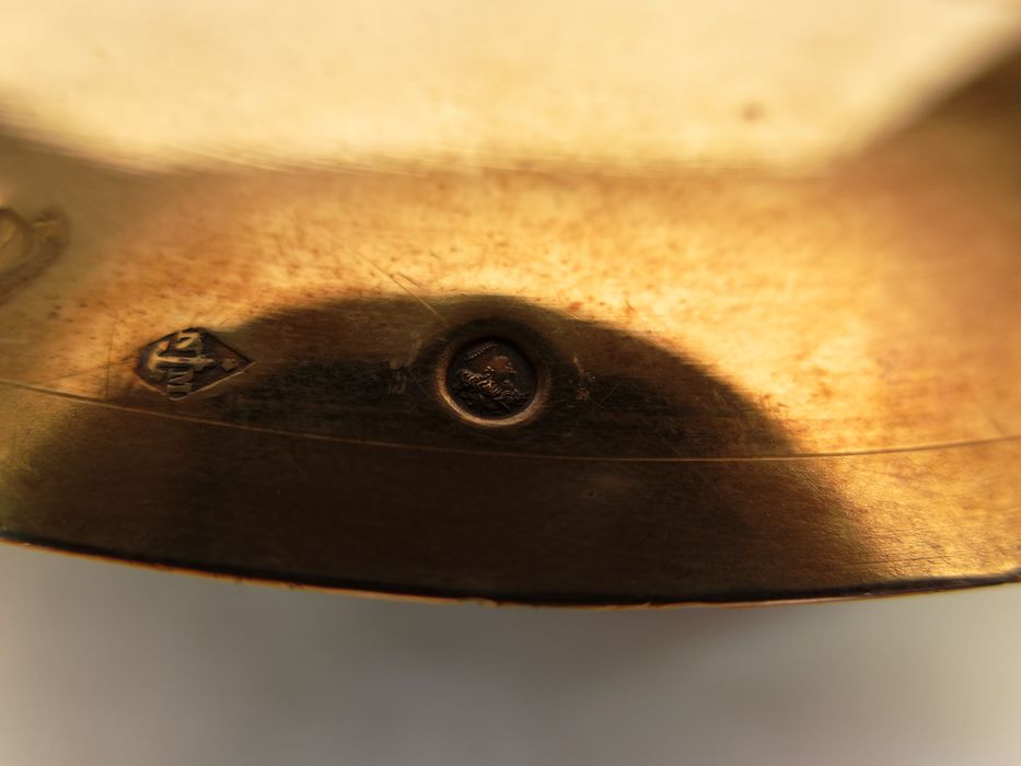 Patène : détail du poinçon de garantie