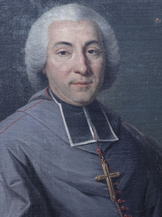 Tableau : vue rapprochée sur Mgr Durfort - © conservation régionale des Monuments historiques Bourgogne-Franche-Comté