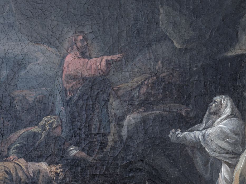 Tableau : vue rapprochée sur le Christ