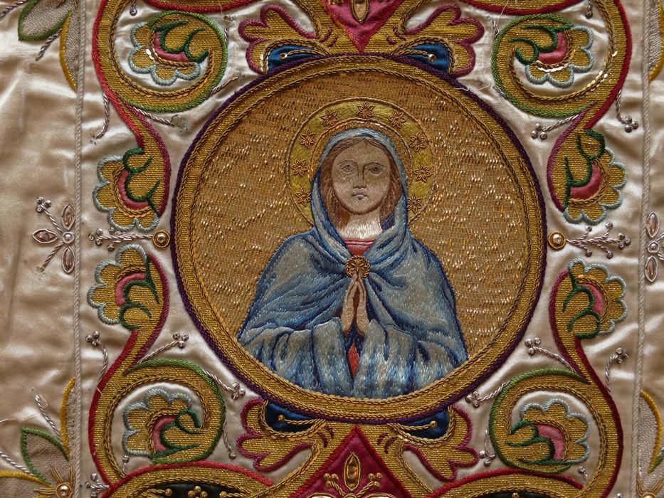 Chasuble : avers, vue de détail