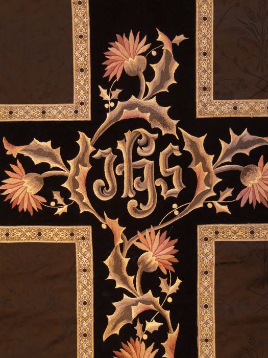 Chasuble : revers, vue de détail