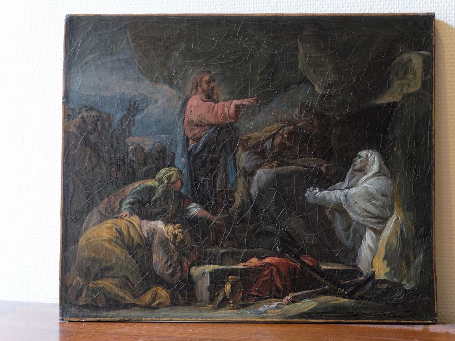 Tableau (Résurrection de Lazare) : vue générale - © conservation régionale des Monuments historiques Bourgogne-Franche-Comté