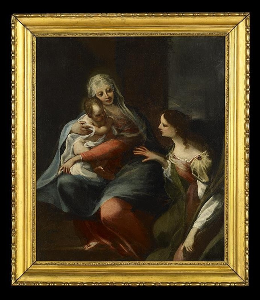 tableau : Mariage mystique de sainte Catherine (TC2, p. 30) - © Ministère de la Culture (France), Direction Régionale des Affaires Culturelles de Bourgogne-Franche-Comté – Tous droits réservés
