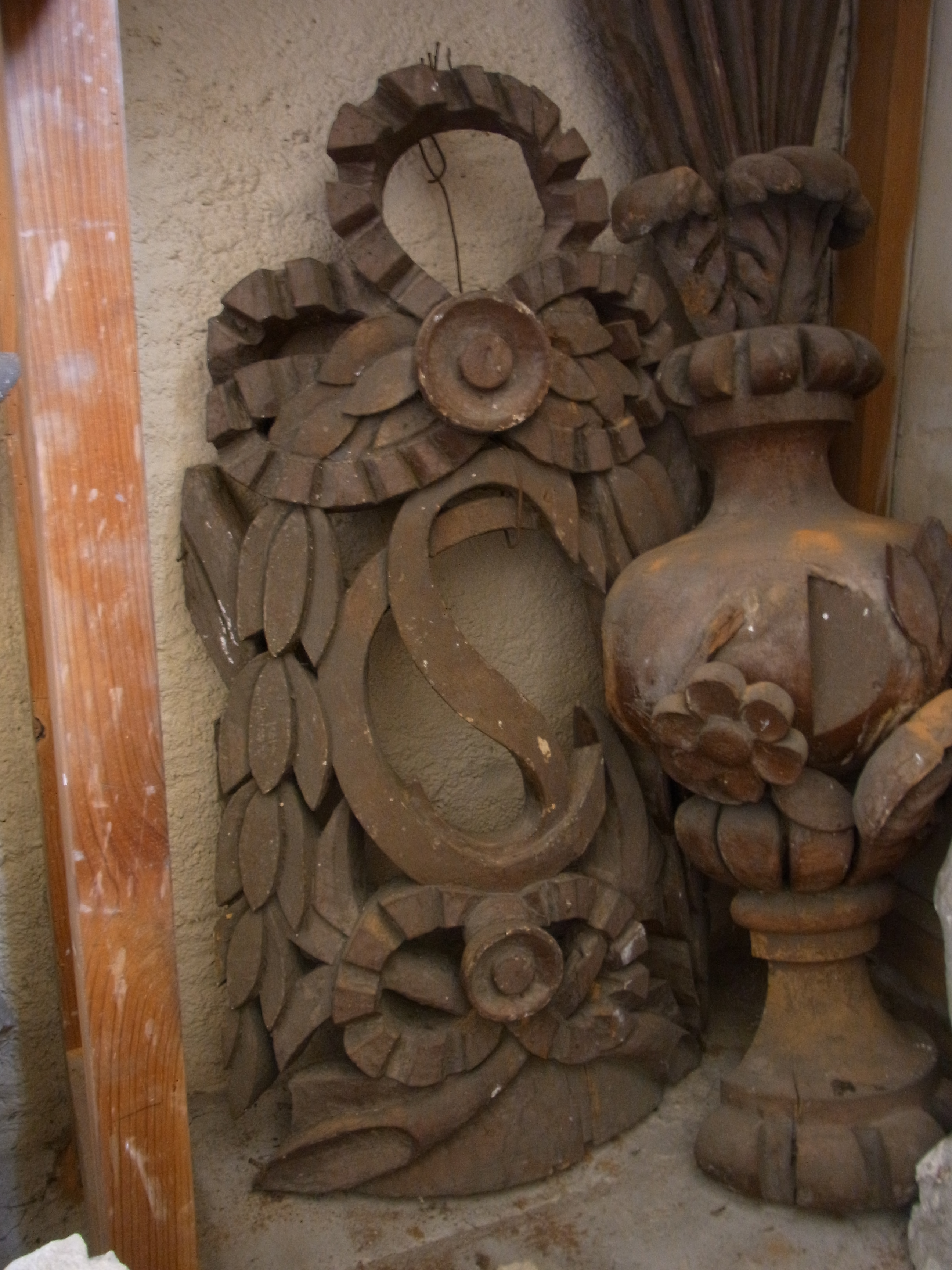 Élément décoratif provenant de l'ancien orgue de la cathédrale