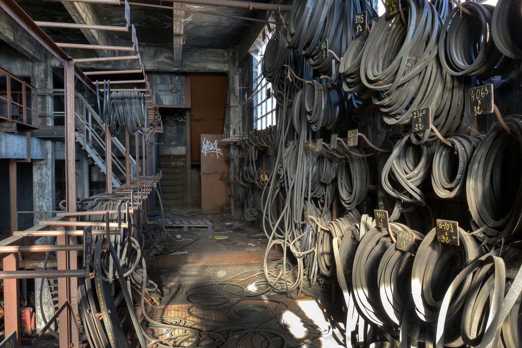 magasin des courroies dans la partie ouest du lavoir 