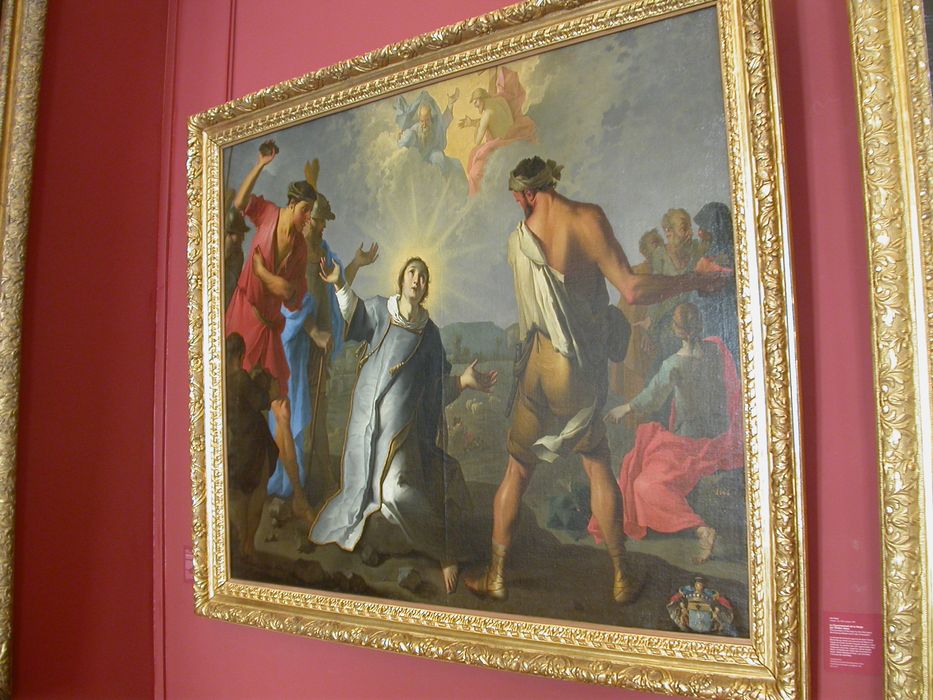 tableau : Lapidation de saint Etienne - © Ministère de la Culture (France), Direction régionale des affaires culturelles de Bourgogne-Franche-Comté, tous droits réservés