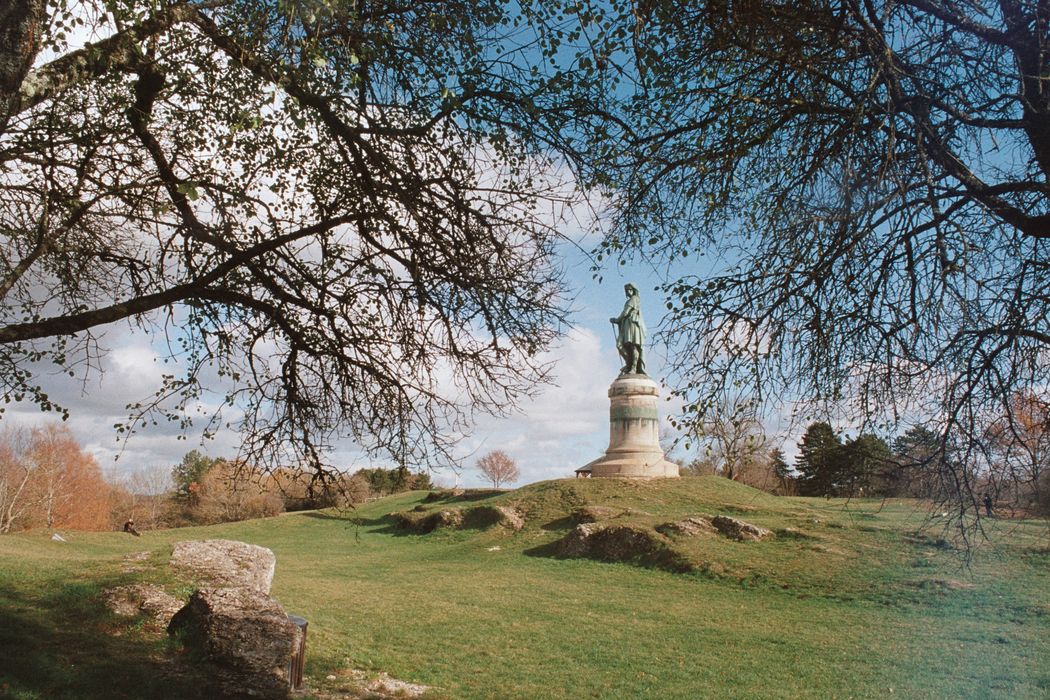 Monument de Vercingétorix : Vue générale de la statue dans son environnement