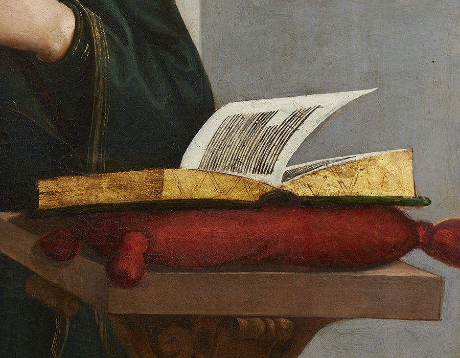 tableau : Annonciation (l’), détail