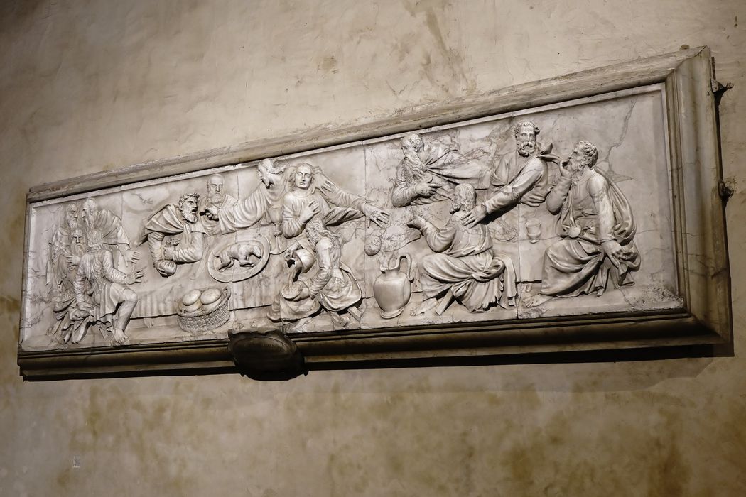Bas-relief : La Cène - Vue générale