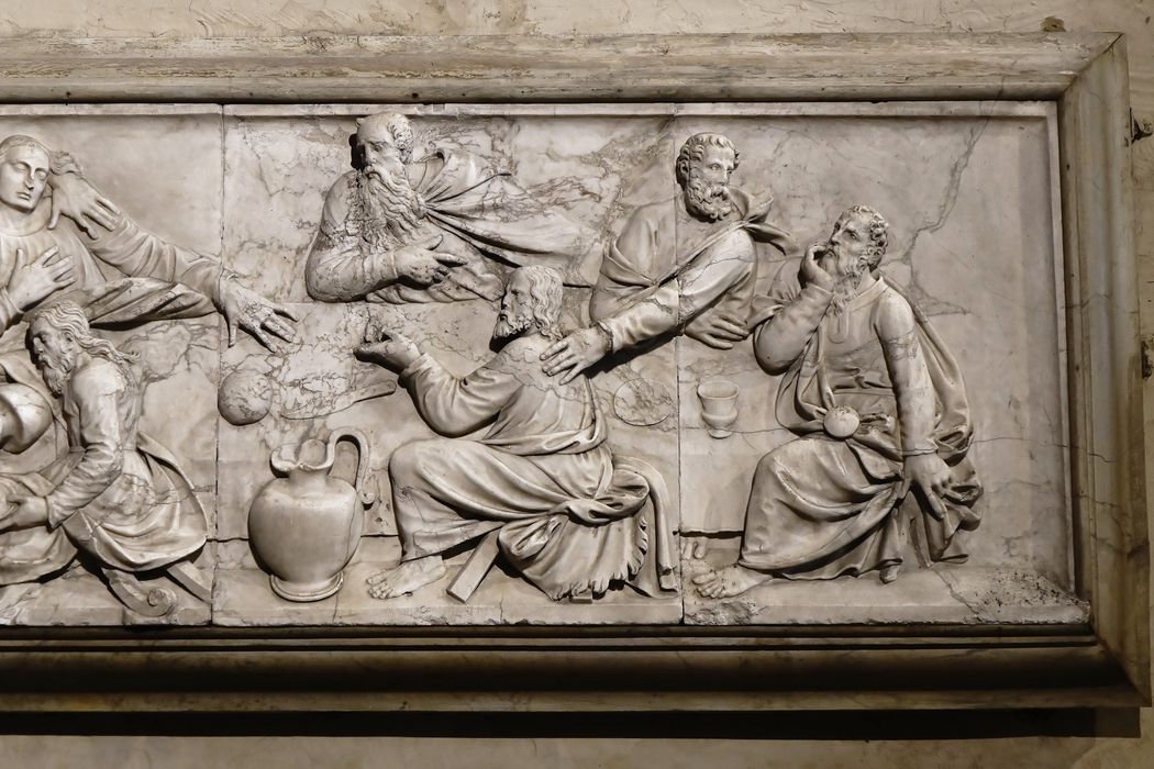 Bas-relief : La Cène - Vue partielle
