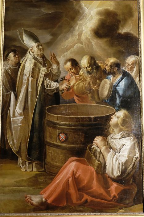 Tableau : Miracle de saint Théodule - Vue partielle