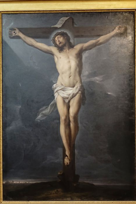 Tableau : Christ en croix - Vue partielle