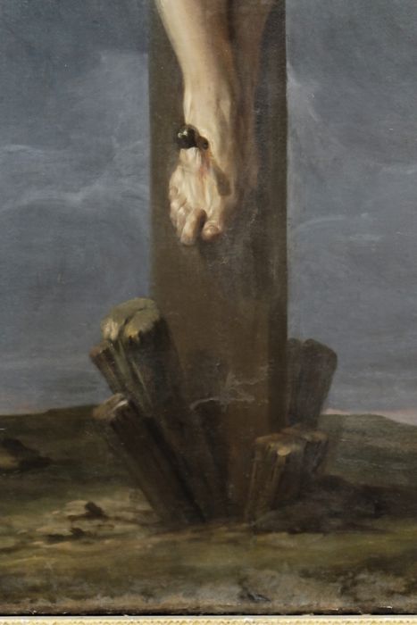 Tableau : Christ en croix - Vue de détail