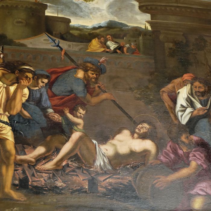 Tableau : Le Martyre de saint Vincent - Vue de détail