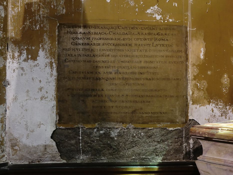 Plaque funéraire - Vue générale