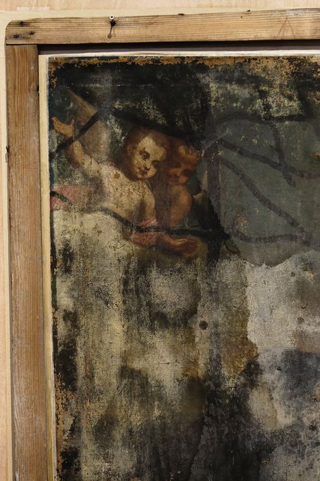 Tableau : Mort de saint François-Xavier - Vue d'une altération