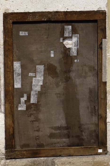 Tableau : Martyre de saint Sébastien - Vue de revers