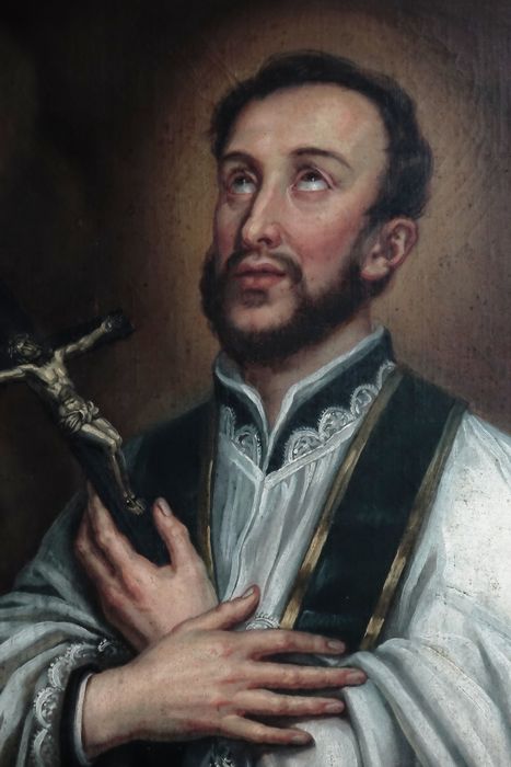 Tableau : Saint François-Xavier - Vue partielle : en buste