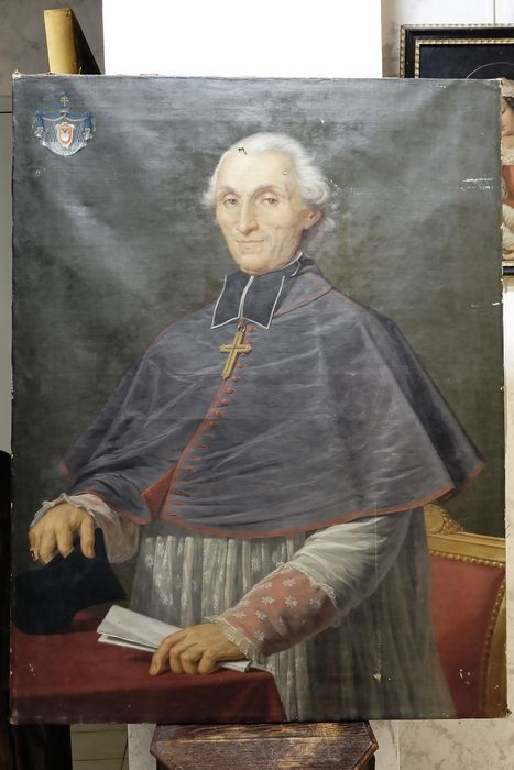 Tableau : Portrait de Mgr Cortois de Pressigny - Vue générale - © conservation régionale des Monuments historiques Bourgogne-Franche-Comté