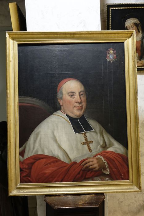 Tableau : Portrait de Mgr Mathieu - Vue générale - © conservation régionale des Monuments historiques Bourgogne-Franche-Comté