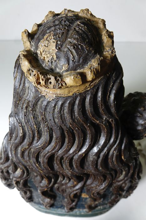 Reliquaire dit de la ceinture de la Vierge - Vue de revers : vue en plongée
