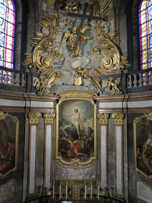 Décor, revêtement, statue, sculpture - Vue générale : abside
