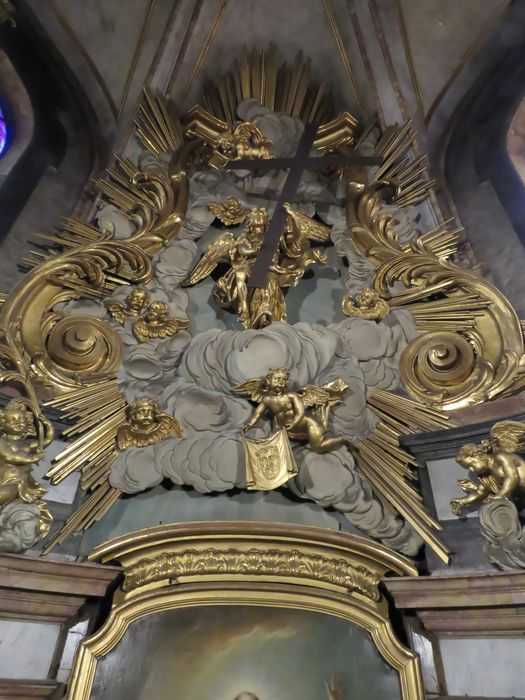 Décor, revêtement, statue, sculpture - Vue partielle : gloire