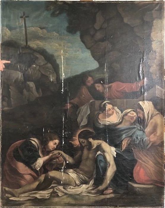 Tableau : Déploration du Christ - Vue générale - © conservation régionale des Monuments historiques Bourgogne-Franche-Comté