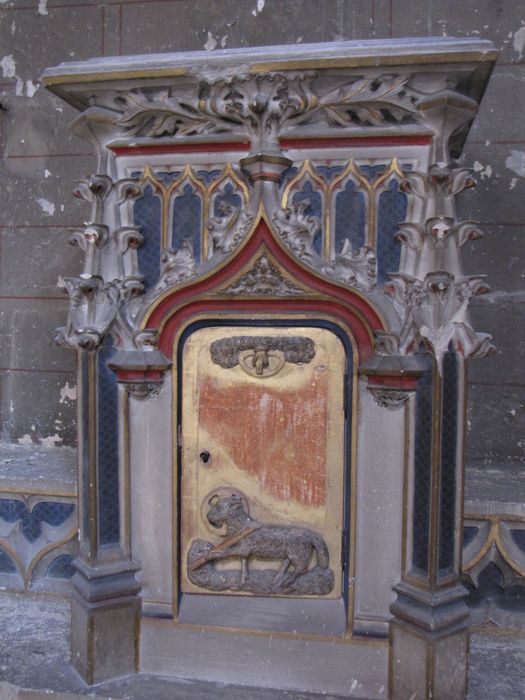 autel latéral, détail du tabernacle