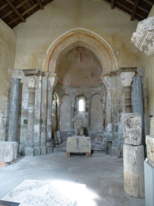 peintures monumentales : le Christ dans la mandorle entre les symboles des quatre évangélistes, vue générale