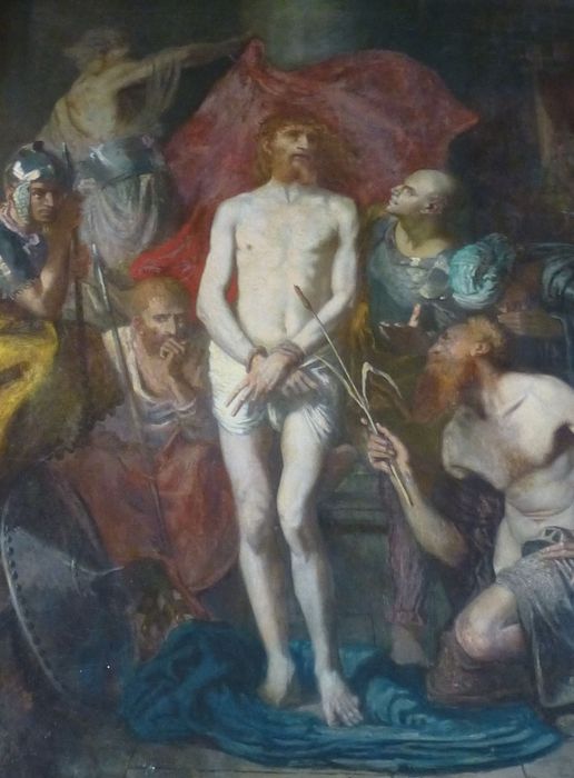 tableau : la Flagellation, vue partielle