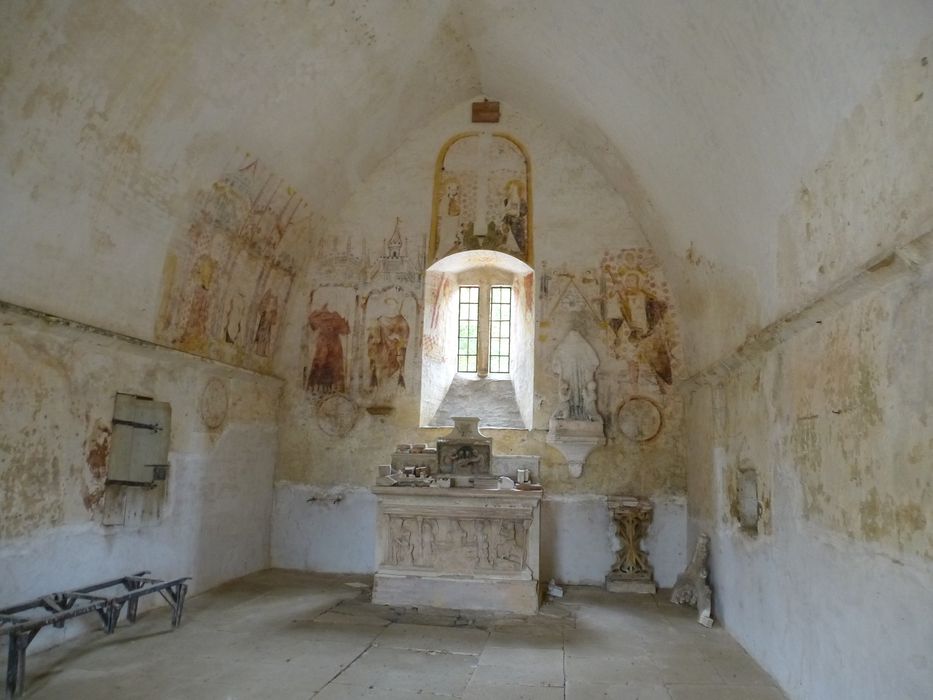 peintures monumentales de la chapelle, vue générale