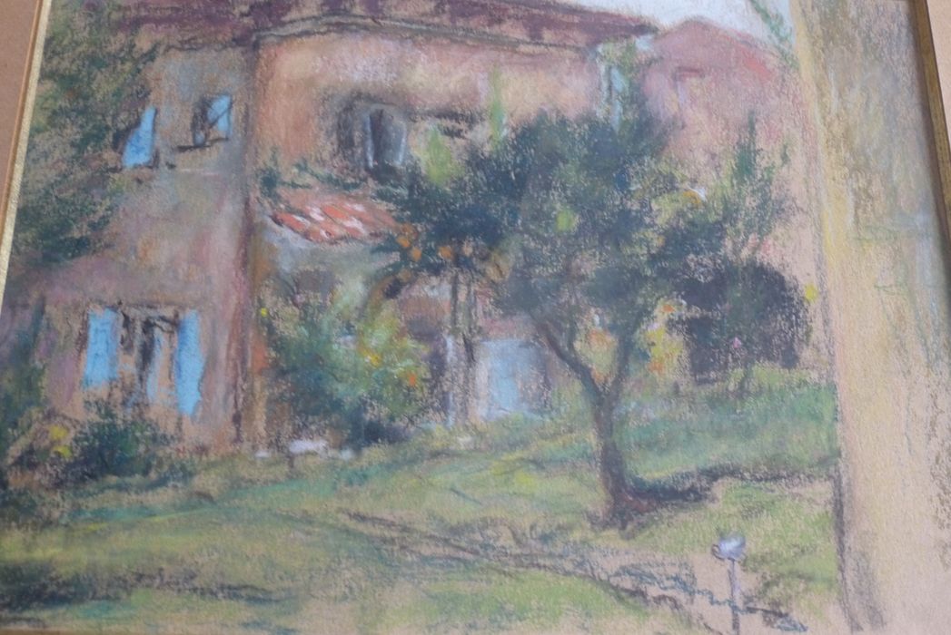 Tableau (cadre) : maison de Vuillard à Cuiseaux, détail centre du tableau - © Ministère de la Culture (France), Direction régionale des affaires culturelles de Bourgogne-Franche-Comté, tous droits réservés