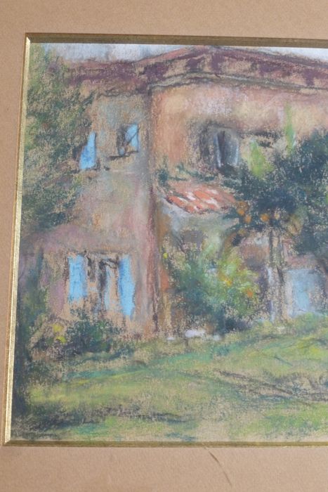 Tableau (cadre) : maison de Vuillard à Cuiseaux, détail gauche - © Ministère de la Culture (France), Direction régionale des affaires culturelles de Bourgogne-Franche-Comté, tous droits réservés
