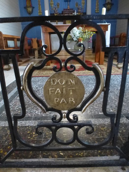 clôture de choeur (grille de communion), détail porte clôture