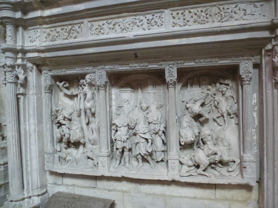 bas-reliefs : Scènes de la vie de saint Julien l'hospitalier