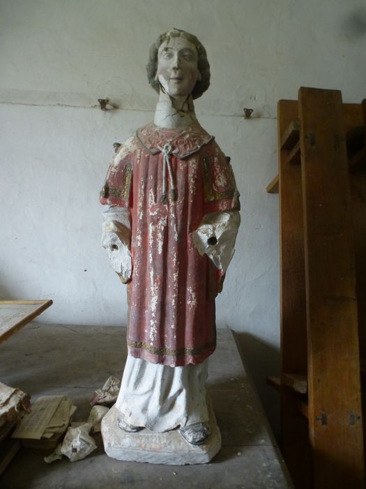 statue : Saint Laurent - © Ministère de la Culture (France), Direction régionale des affaires culturelles de Bourgogne-Franche-Comté, tous droits réservés