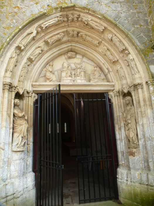 groupe sculpté : La Vierge et l'ange de l'Annonciation, vue d'ensemble