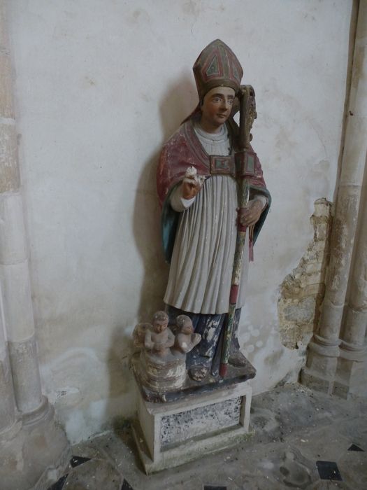 statue : Saint Nicolas - © Ministère de la Culture (France), Direction régionale des affaires culturelles de Bourgogne-Franche-Comté, tous droits réservés