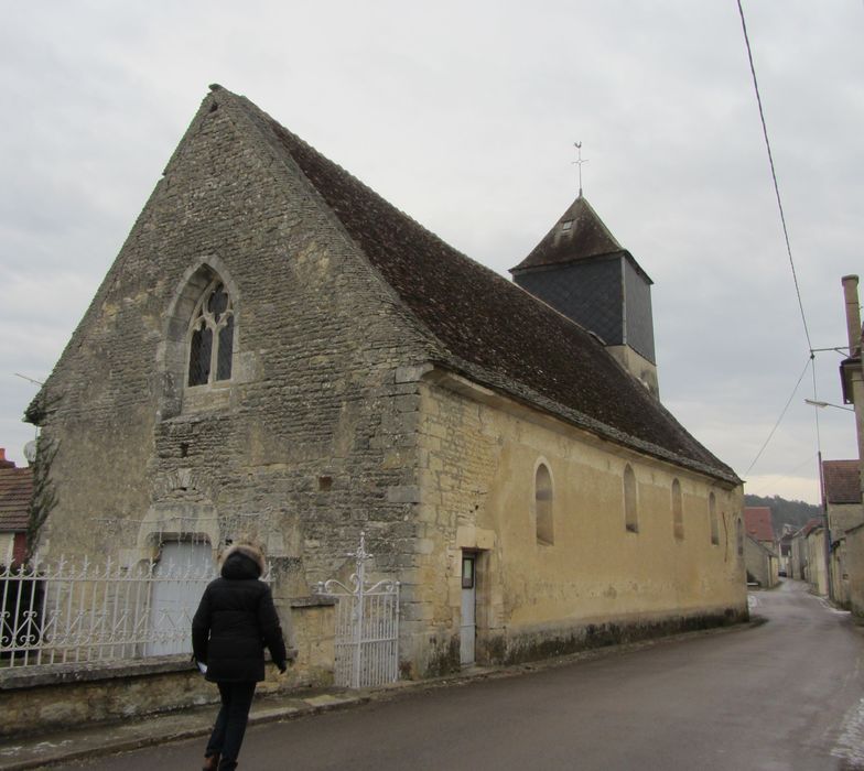 Eglise Saint-Maixent : Façades sud et ouest, vue générale