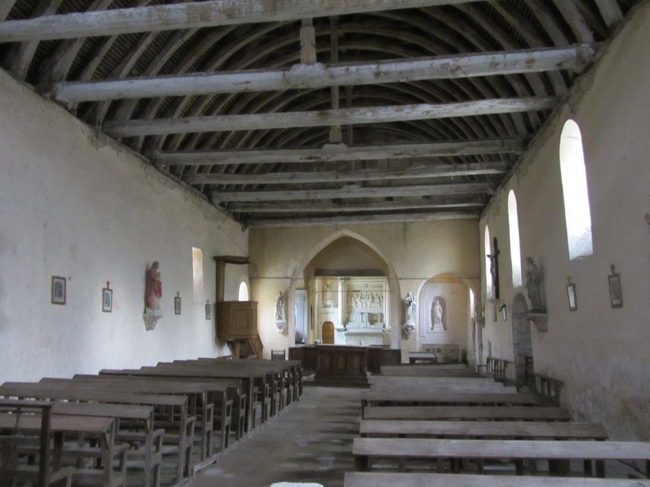 Eglise Saint-Maixent : Nef, vue générale