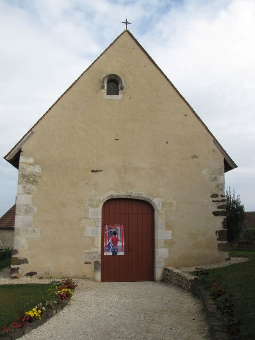 Chapelle Saint-Baudel : Façade occidentale, vue générale