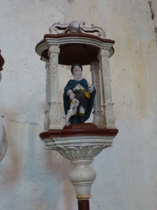 bâton de procession de confrérie : Saint Roch