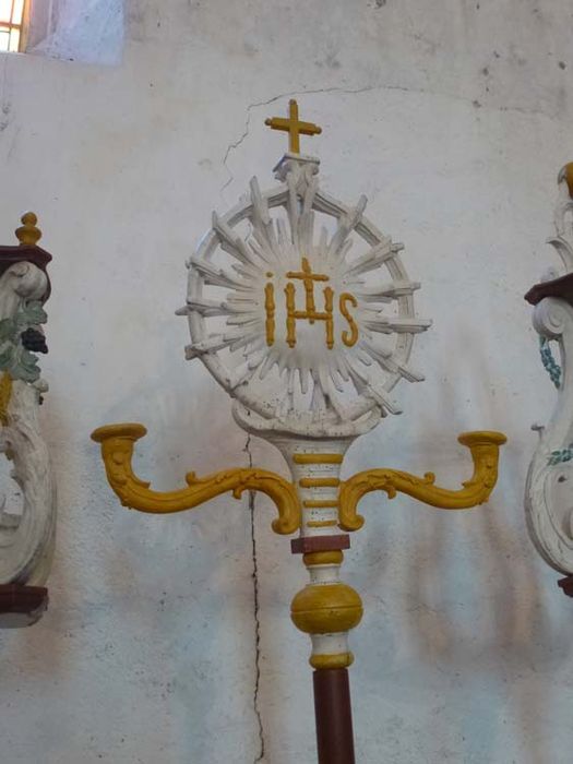 bâton de procession de confrérie : Confrérie du Saint-Sacrement
