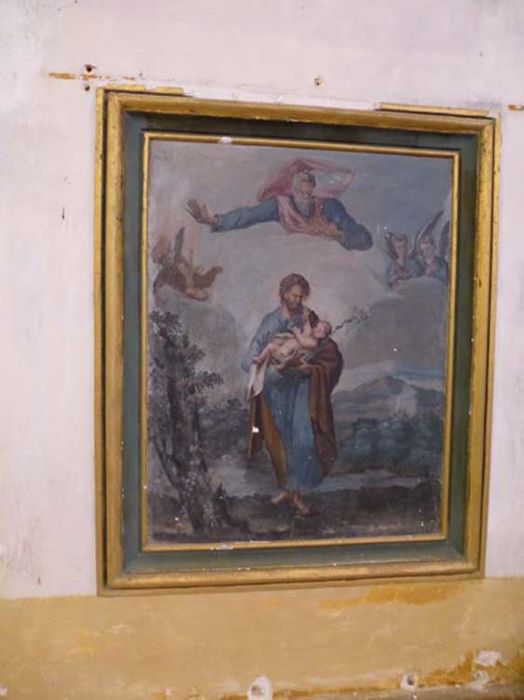 4 peintures monumentales : Scène de martyre, Saint Joseph et l'Enfant, Le Sacrifice d'Abraham, Scène de martyre