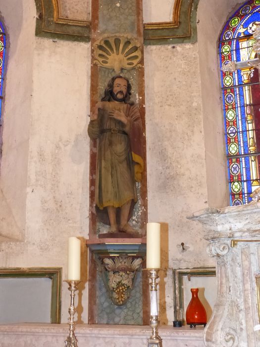 2 statues : Saint barbu, Saint imberbe