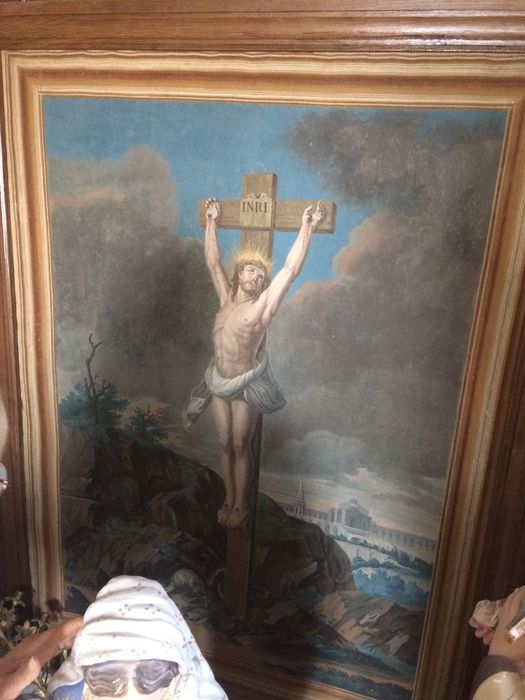 tableau : Christ en croix - © Ministère de la Culture (France), Direction régionale des affaires culturelles de Bourgogne-Franche-Comté – Diffusion restreinte